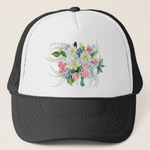Boné Buquê Floral