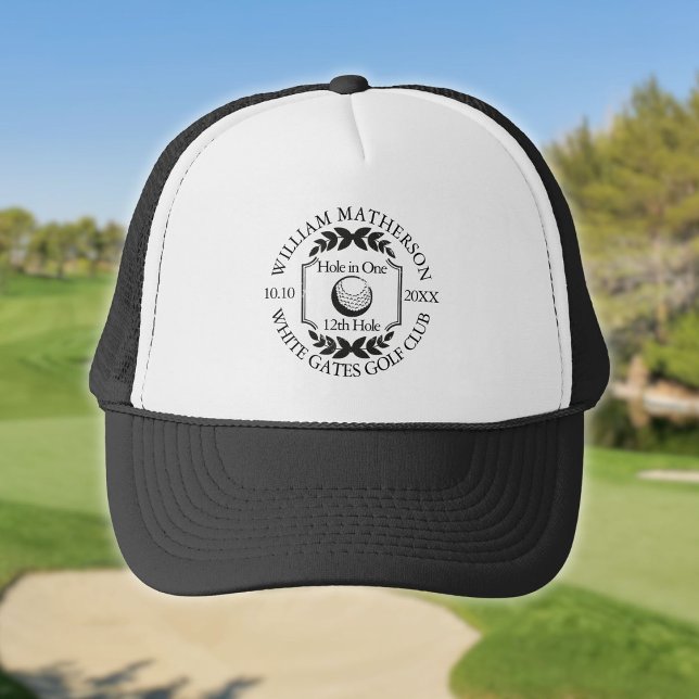 Boné Buraco em um Golfe Personalizado Clássico (Hole in One Classic Personalised Golf Trucker Hat)