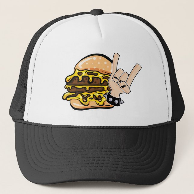 Boné Burger Metal Trucker Hat (Frente)