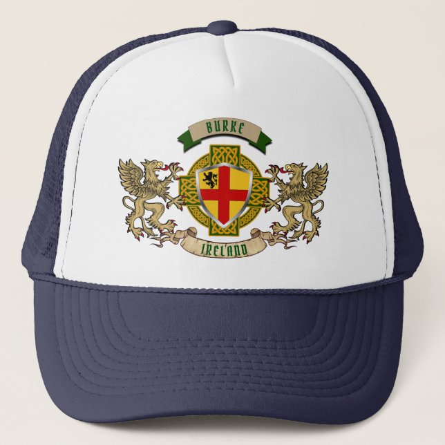Boné Burke Irish Shield & Griffins Personalizados (Frente)