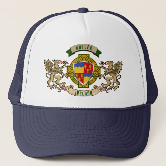 Boné Butler Irish Shield & Griffins Personalizados (Frente)