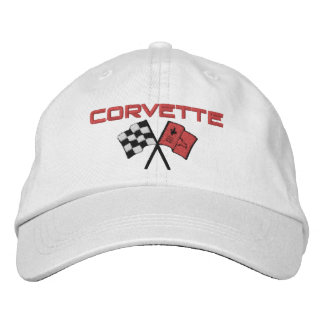 Boné C7 C8 Illustrated Car Embroidered Cap Racing Flags