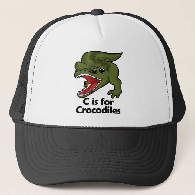 Boné C é para o crocodilo (Frente)