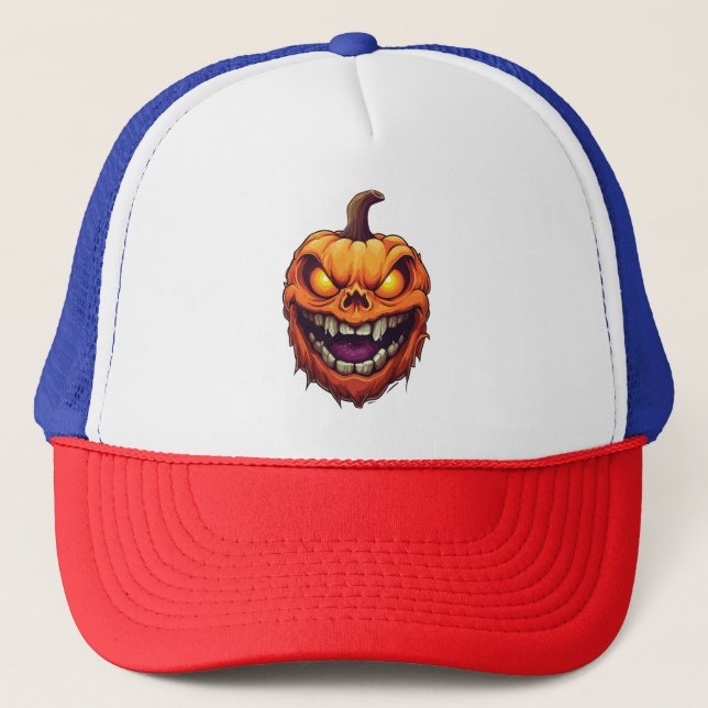 Boné Cabeça de Abóbora Sorrindo Sinistramente (Frente)