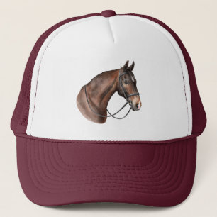 Boné Cabeça de cavalo da Baía de Aquarela numa ponte