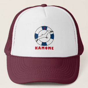 Boné Cabeça de Natação e capacete de caminhoneiro