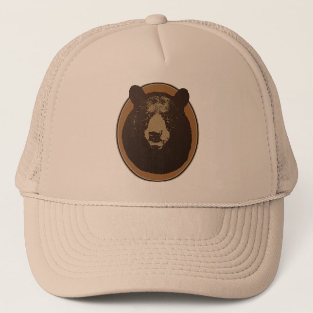 Boné Cabeça de Urso Empalhado em Grafismo (Frente)