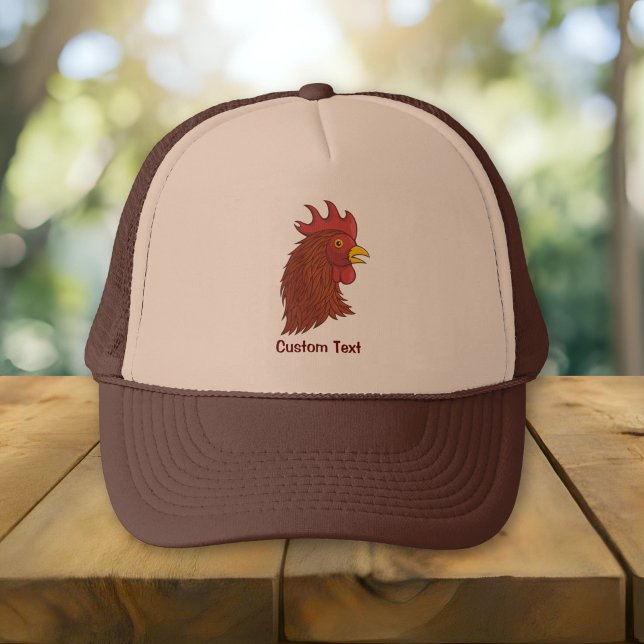 Boné Cabeça do Galo Vermelho (Criador carregado)