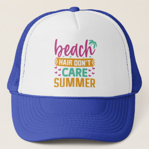 Boné Cabelo de praia Não se importa com o verão-54804