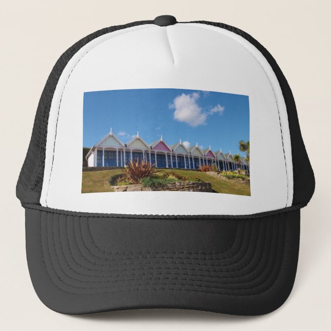 Boné Cabines de Praia Tradicionais Britânicas (Frente)