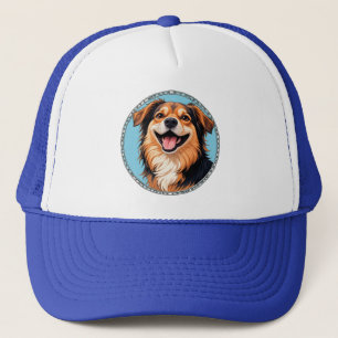 Boné Cachorrinho de Desenho Animado Adorável com Olhos