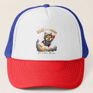 Boné Cachorro à Lua A Última Viagem de Dogecoin