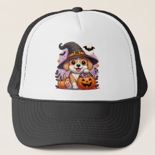 Boné Cachorro/cachorrinho de Halloween bonito