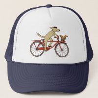 Cachorro Ciclista com Amigo de Esquilo - Arte Anim