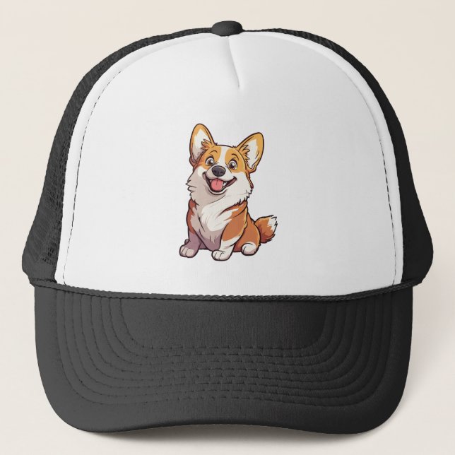 Boné Cachorro Corgi Galês Mug (Frente)