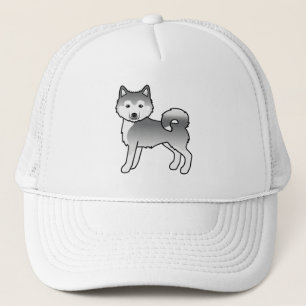 Boné Cachorro de Cartoon Malamute Silver Alaskan