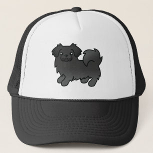 Boné Cachorro de Cartoon Negro-espanhol-tibetano