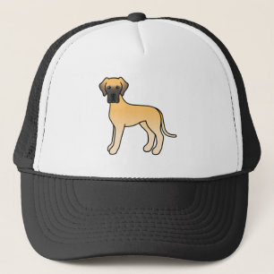 Boné Cachorro de Cartoons Bonitos Com Um Grande Dane