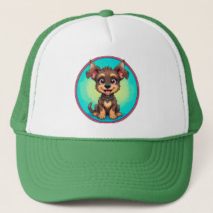 Boné Cachorro de Desenho Animado Alegre