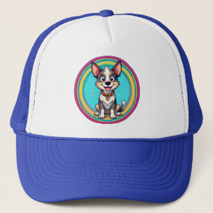 Boné Cachorro de Desenho Animado Alegre