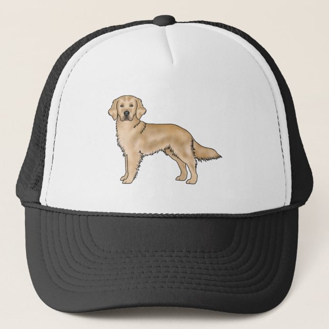 Boné Cachorro De Desenho Animado Fofo De Retriever Dour (Frente)