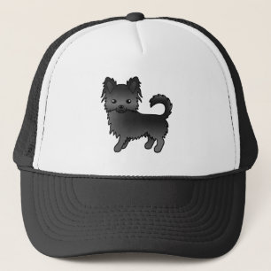Boné Cachorro de desenho animado preto de longa Casaco