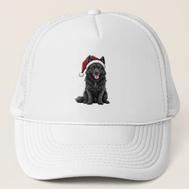 Boné Cachorro de Natal Adorável (Frente)