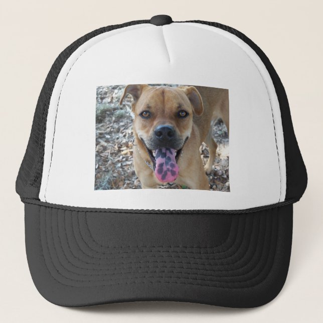 Boné Cachorro feliz com língua manchada (Frente)