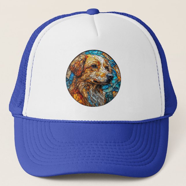 Boné Cachorro Kangal Mosaico Colorido de Vidro Estampad (Frente)