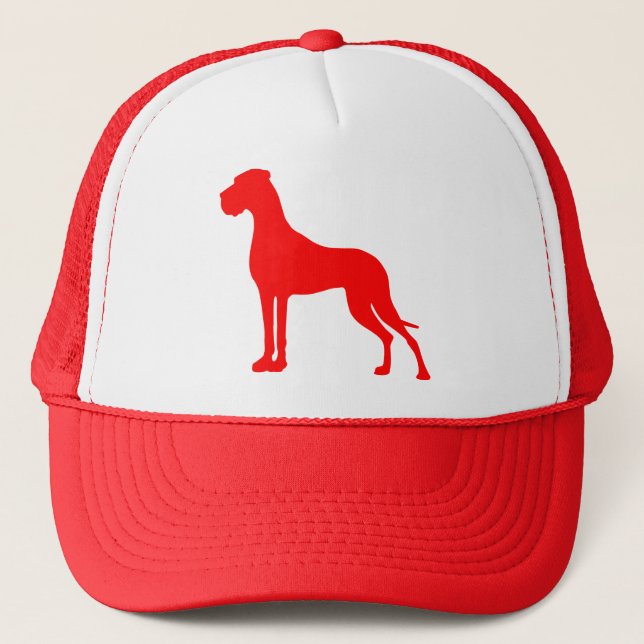 Boné Cachorro-quente de caminhoneiro Great Dane (Frente)