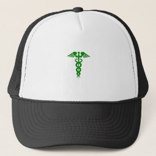 Boné Caduceus - Símbolo Médico Verde