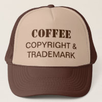 Café, Direitos autorais e Trademark Trucker Hat