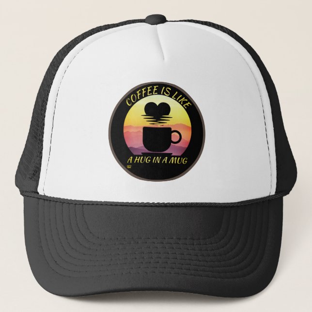 BONÉ "CAFÉ É COMO UM ABRAÇO EM UM BURACO" (Frente)