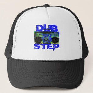 Boné Caixa de Som Azul Dubstep