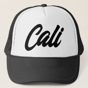 Boné Cali trucker hat - California script typografia