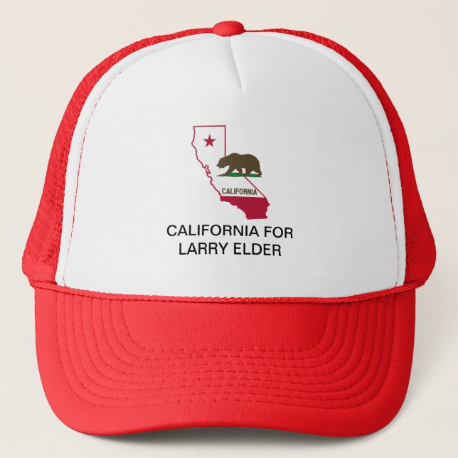 Boné CALIFÓRNIA PARA Larry Elder TRUCKER HAT (Frente)
