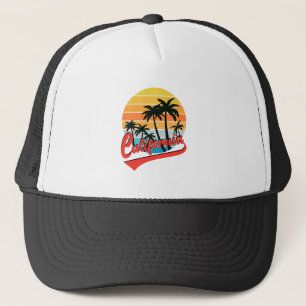 Boné California Retro Sunset Trucker Hat