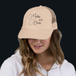 Boné Caligrafia Elegante Mãe da Noiva Nupcial<br><div class="desc">Um presente que você pode oferecer à mãe da noiva.</div>