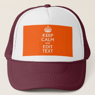 Boné CALM DE MANUTENÇÃO Personalizado E Editar Texto