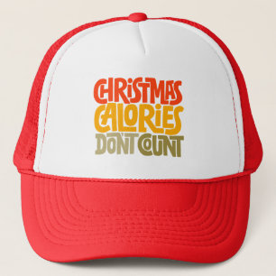 Boné Calorias de Natal engraçadas Não Conte Design