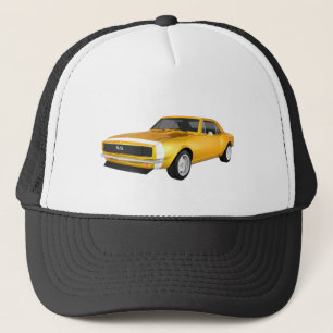 Boné Camaro 1967 SS: Revestimento amarelo: modelo 3D: