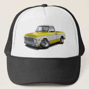 Boné Caminhão 1970-72 Amarelo-Branco de Chevy C10