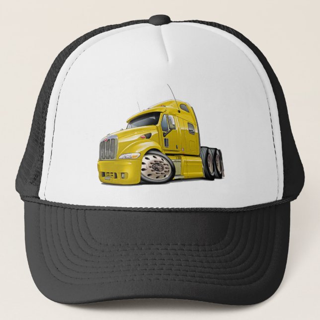 Boné Caminhão amarelo de Peterbilt (Frente)
