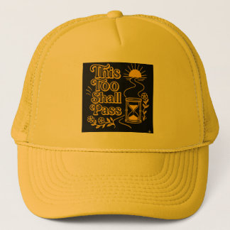 Boné Caminhão Amarelo Inspirador "Isso Também Passará"