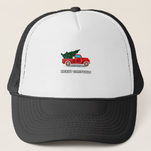 Boné Caminhão Vermelho do Natal Árvore Presente Para Fé