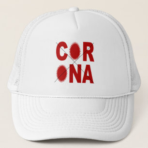 Boné caminhoneiro branco CORONA X