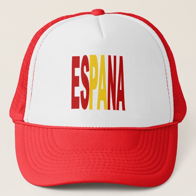 Boné caminhonete blanc rouge ESPANA (Frente)