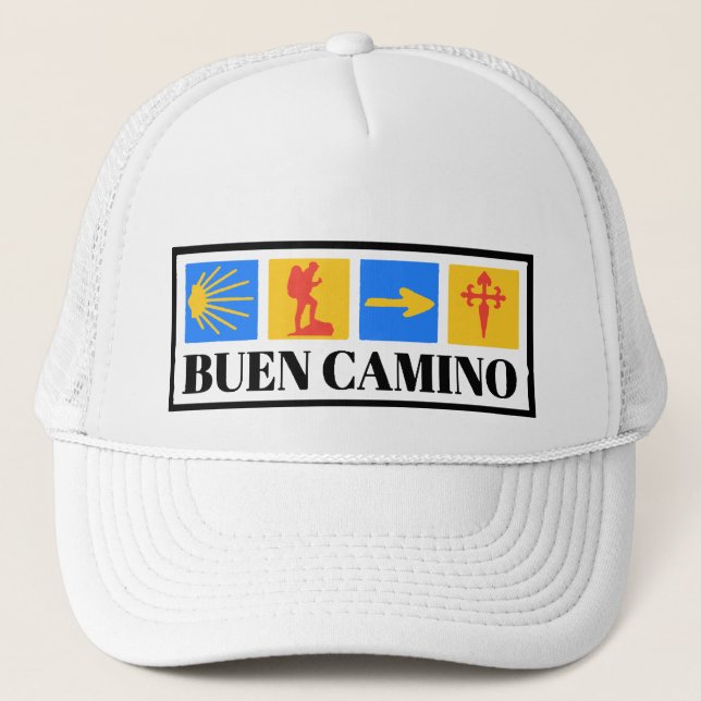 Boné Camino de Santiago Trucker Hat (Frente)