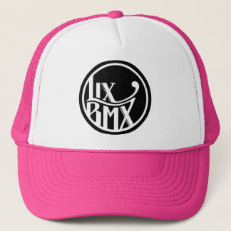 Boné Camionista do logotipo de LixBMX - rosa