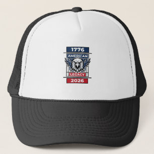 Boné Camisa Águia Vintage 1776 2026 Tipografia Patrióti